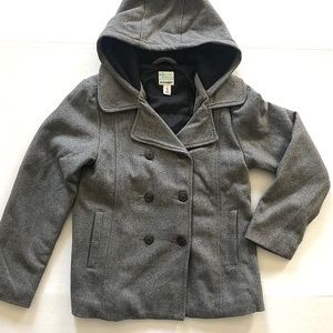 Old Navy Girls Hooded Wool Coat